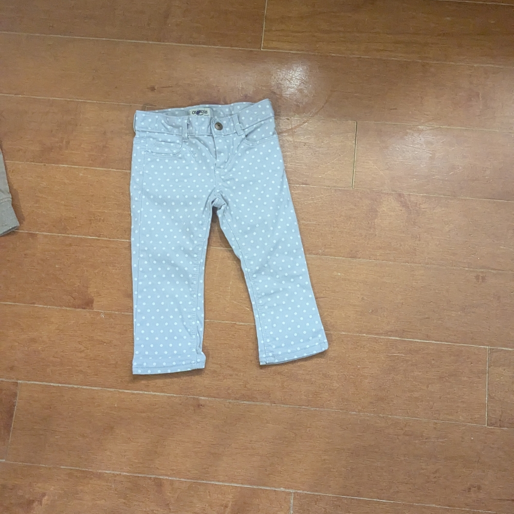 OshKosh B'gosh Light Blue Polka Dot Jeans